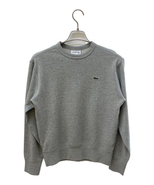 LACOSTE（ラコステ）LACOSTE (ラコステ) プレミアムコットン クルーネック スウェット グレー サイズ:XS 未使用品の古着・服飾アイテム