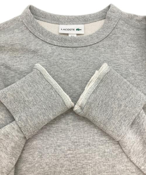 LACOSTE（ラコステ）LACOSTE (ラコステ) プレミアムコットン クルーネック スウェット グレー サイズ:XS 未使用品の古着・服飾アイテム