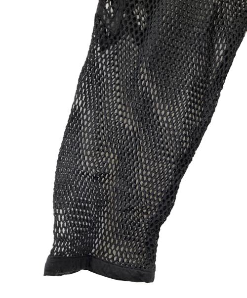 anuke（アンヌーク）anuke (アンヌーク) Embroidery Mesh Tops ブラック サイズ:Fの古着・服飾アイテム