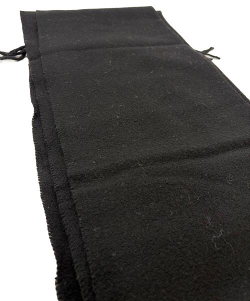 Acne studios（アクネ ストゥディオス）ACNE STUDIOS (アクネ ストゥディオス) ウールマフラー ブラックの古着・服飾アイテム