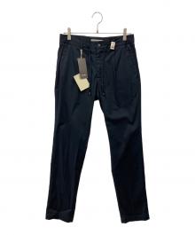 Brilla per il gusto×giabsarchivio（ブリッラ ペル イルグースト×ジャブス アルキヴィオ）の古着「別注 ストレッチコットン ツイル 1プリーツ ドローコード スラックス」｜ネイビー