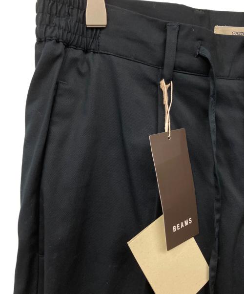 Brilla per il gusto（ブリッラ ペル イルグースト）Brilla per il gusto (ブリッラ ペル イルグースト) giabsarchivio (ジャブス アルキヴィオ) 別注 ストレッチコットン ツイル 1プリーツ ドローコード スラックス ネイビー サイズ:44の古着・服飾アイテム