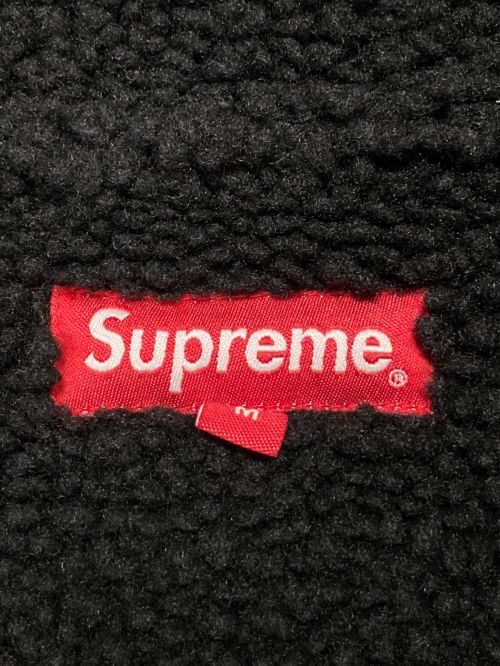 SUPREME（シュプリーム）SUPREME (シュプリーム) Faux Shearling Hooded Jacket ブラック サイズ:Mの古着・服飾アイテム