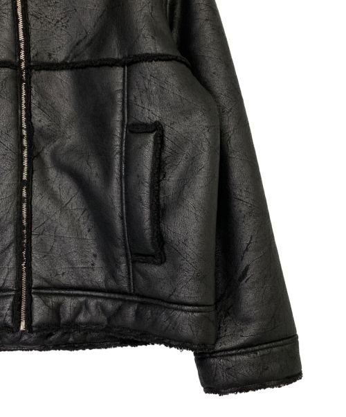 SUPREME（シュプリーム）SUPREME (シュプリーム) Faux Shearling Hooded Jacket ブラック サイズ:Mの古着・服飾アイテム