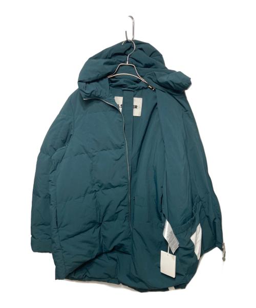 JIL SANDER+（ジルサンダープラス）JIL SANDER+ (ジルサンダープラス) ミディアムフィル ダウンジャケット グリーン サイズ:42の古着・服飾アイテム