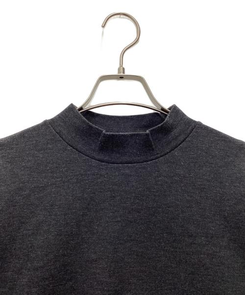 N.HOOLYWOOD（エヌ ハリウッド）N.HOOLYWOOD (エヌ ハリウッド) MOCK NECK LONG SLEEVE SHIRT グレー×ブルー サイズ:SIZE 38の古着・服飾アイテム