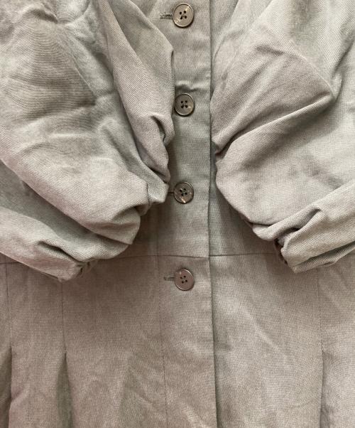 BALLSEY（ボールジィ）BALLSEY (ボールジィ) セルロースツイル パフスリーブオールインワン グレー サイズ:34の古着・服飾アイテム