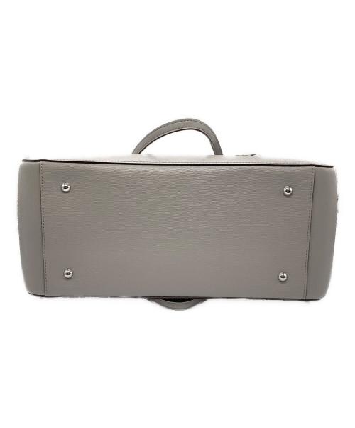 LAUREN RALPH LAUREN（ローレンラルフローレン）LAUREN RALPH LAUREN (ローレンラルフローレン) レザートートバッグ グレーの古着・服飾アイテム