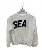 WIND AND SEAウィンダンシー）の古着「ロゴクルーネックスウェット」｜ホワイト