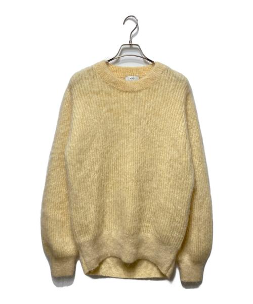 HYKE（ハイク）HYKE (ハイク) モヘヤクルーネックニット イエロー サイズ:2の古着・服飾アイテム
