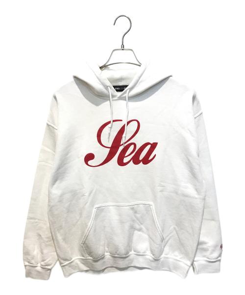 WIND AND SEA（ウィンダンシー）WIND AND SEA (ウィンダンシー) S/GLITTER HOODIE　WDS-CS-172　 ホワイト サイズ:Mの古着・服飾アイテム