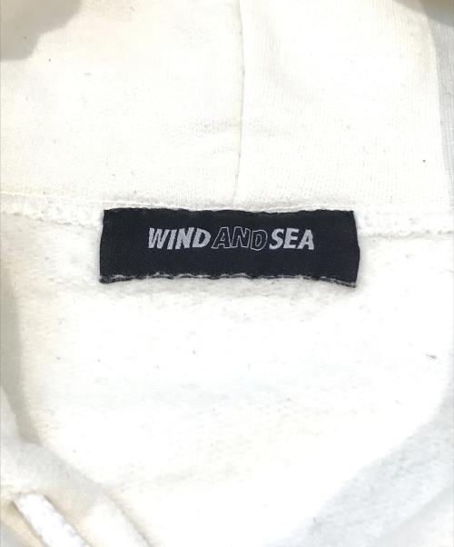 WIND AND SEA（ウィンダンシー）WIND AND SEA (ウィンダンシー) S/GLITTER HOODIE　WDS-CS-172　 ホワイト サイズ:Mの古着・服飾アイテム