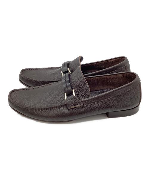 ERMENEGILDO ZEGNA（エルメネジルド・ゼニア）ERMENEGILDO ZEGNA (エルメネジルド・ゼニア) ローファー ダークブラウン サイズ:7　1/2の古着・服飾アイテム