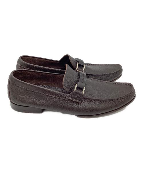 ERMENEGILDO ZEGNA（エルメネジルド・ゼニア）ERMENEGILDO ZEGNA (エルメネジルド・ゼニア) ローファー ダークブラウン サイズ:7　1/2の古着・服飾アイテム