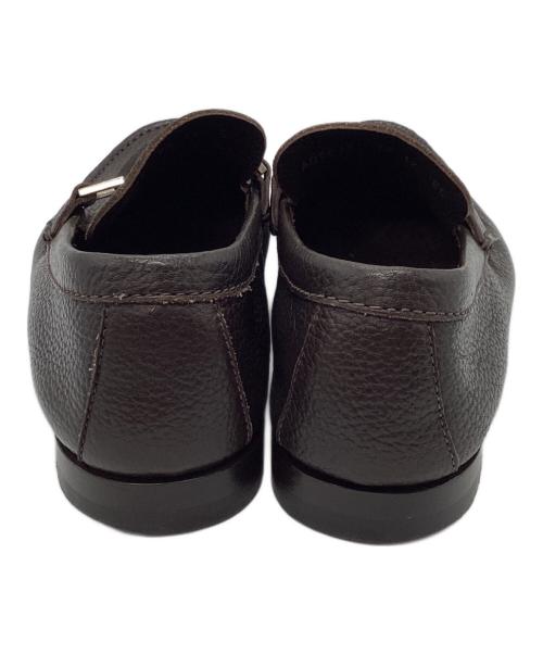 ERMENEGILDO ZEGNA（エルメネジルド・ゼニア）ERMENEGILDO ZEGNA (エルメネジルド・ゼニア) ローファー ダークブラウン サイズ:7　1/2の古着・服飾アイテム