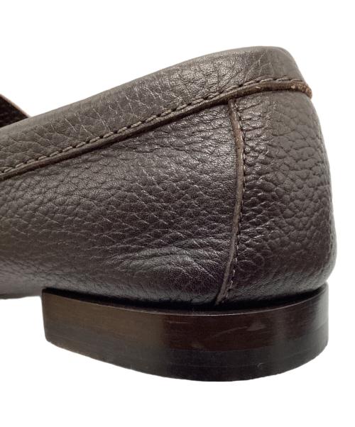 ERMENEGILDO ZEGNA（エルメネジルド・ゼニア）ERMENEGILDO ZEGNA (エルメネジルド・ゼニア) ローファー ダークブラウン サイズ:7　1/2の古着・服飾アイテム