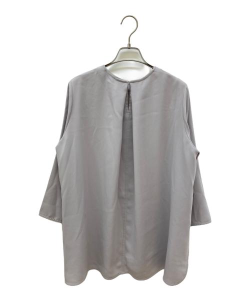 SOEJU（ソージュ）SOEJU (ソージュ) サテンAラインチュニックブラウス グレー サイズ:FREEの古着・服飾アイテム