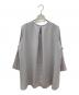 SOEJU (ソージュ) サテンAラインチュニックブラウス グレー サイズ:FREE：5000円