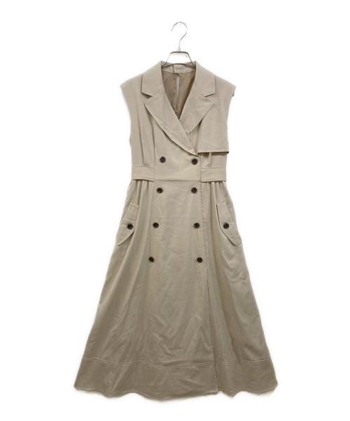 JUSGLITTY（ジャスグリッティー）JUSGLITTY (ジャスグリッティー) ゆるトレンチワンピース ベージュ サイズ:SIZE 2の古着・服飾アイテム