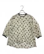 DESIGNWORKSデザインワークス）の古着「半袖ブラウス」｜アイボリー