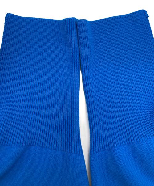 MAISON SPECIAL（メゾンスペシャル）MAISON SPECIAL (メゾンスペシャル) 2WAYコクーンスリーブショートニット ブルー サイズ:FREEの古着・服飾アイテム