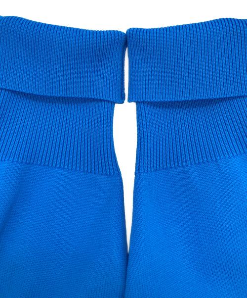 MAISON SPECIAL（メゾンスペシャル）MAISON SPECIAL (メゾンスペシャル) 2WAYコクーンスリーブショートニット ブルー サイズ:FREEの古着・服飾アイテム