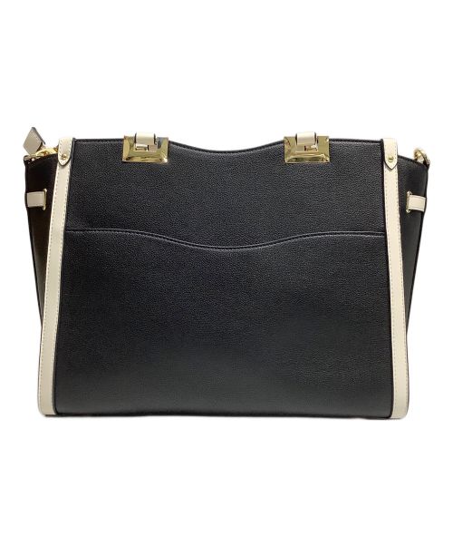 Samantha Vega（サマンサベガ）Samantha Vega (サマンサベガ) サイドダイヤカットトートバッグ ブラック×ホワイトの古着・服飾アイテム