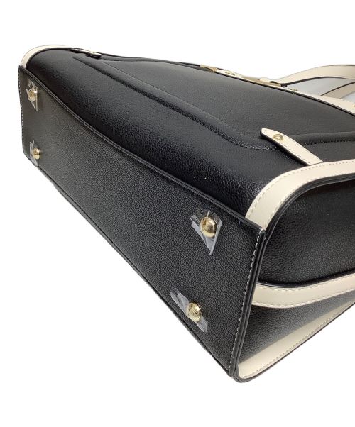 Samantha Vega（サマンサベガ）Samantha Vega (サマンサベガ) サイドダイヤカットトートバッグ ブラック×ホワイトの古着・服飾アイテム