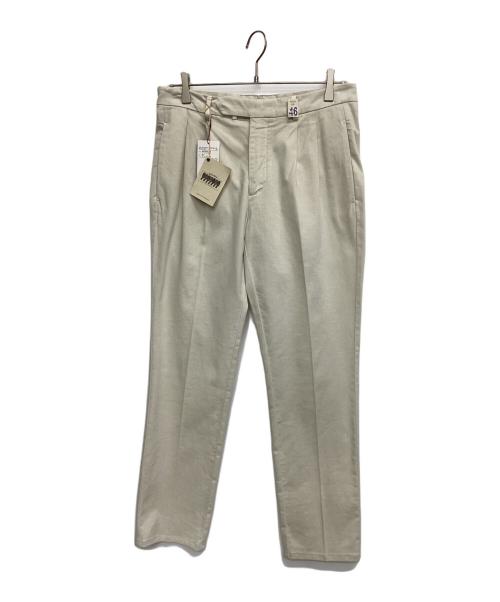 giab's ARCHIVIO（ジャブス アルキヴィオ）giab's ARCHIVIO (ジャブス アルキヴィオ) 2Pツイルパンツ アイボリー サイズ:46 未使用品の古着・服飾アイテム