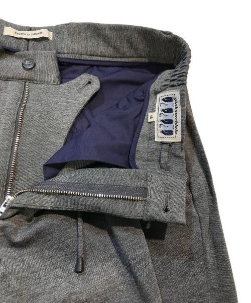 giab's ARCHIVIO（ジャブス アルキヴィオ）giab's ARCHIVIO (ジャブス アルキヴィオ) MASACCIO/リラックス パンツ グレー サイズ:46の古着・服飾アイテム