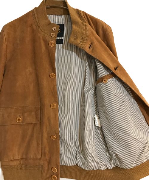 Cinquanta（チンクワンタ）CINQUANTA (チンクアンタ) スエードドライビングブルゾン ブラウン サイズ:46の古着・服飾アイテム