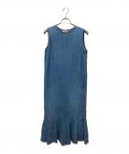 THIRD MAGAZINEサードマガジン）の古着「8OZムラ糸デニムワンピース」｜インディゴ
