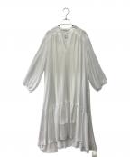 FRAY IDフレイ アイディー）の古着「ストライプロングOP」｜ホワイト