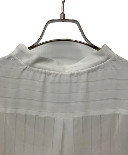 FRAY ID（フレイ アイディー）FRAY ID (フレイ アイディー) ストライプロングOP ホワイト サイズ:Fの古着・服飾アイテム