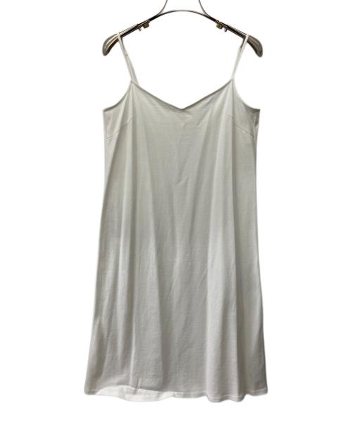 FRAY ID（フレイ アイディー）FRAY ID (フレイ アイディー) ストライプロングOP ホワイト サイズ:Fの古着・服飾アイテム