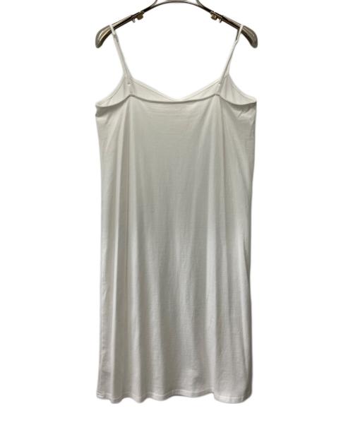 FRAY ID（フレイ アイディー）FRAY ID (フレイ アイディー) ストライプロングOP ホワイト サイズ:Fの古着・服飾アイテム