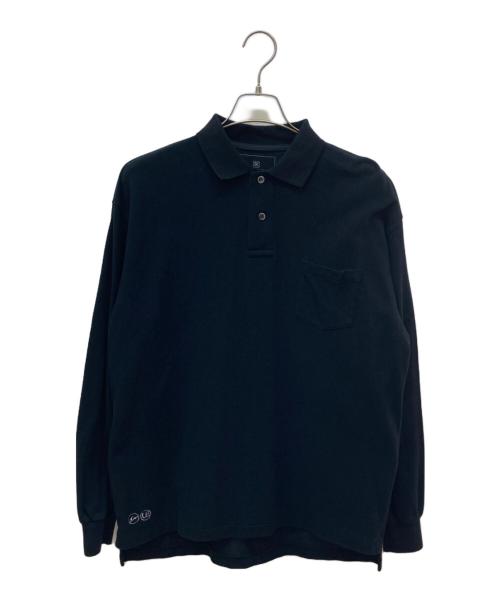 uniform experiment（ユニフォームエクスペリメント）uniform experiment (ユニフォームエクスペリメント) L/S POCKET BAGGY POLO ブラック サイズ:1の古着・服飾アイテム