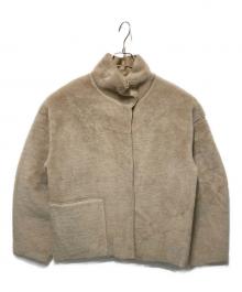 TODAYFUL（トゥデイフル）の古着「Standcollar Boa Jacket」｜ベージュ
