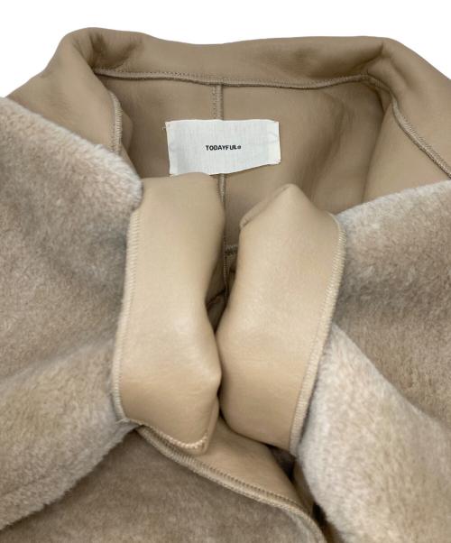 TODAYFUL（トゥデイフル）TODAYFUL (トゥデイフル) Standcollar Boa Jacket ベージュ サイズ:36の古着・服飾アイテム