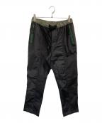GYM MASTERジムマスター）の古着「異素材ロングパンツ」｜ブラック