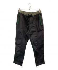 GYM MASTER（ジムマスター）の古着「異素材ロングパンツ」｜ブラック