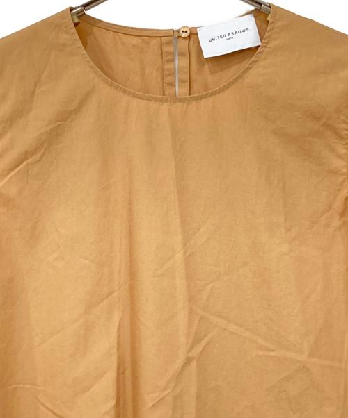 UNITED ARROWS（ユナイテッドアローズ）UNITED ARROWS (ユナイテッドアローズ) カラーブロックチュニックブラウス ベージュ サイズ:-の古着・服飾アイテム