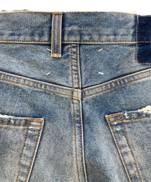 Maison Margiela（メゾンマルジェラ）Maison Margiela (メゾンマルジェラ) ライトウォッシュストレートレッグデニムパンツ インディゴ サイズ:25 未使用品の古着・服飾アイテム