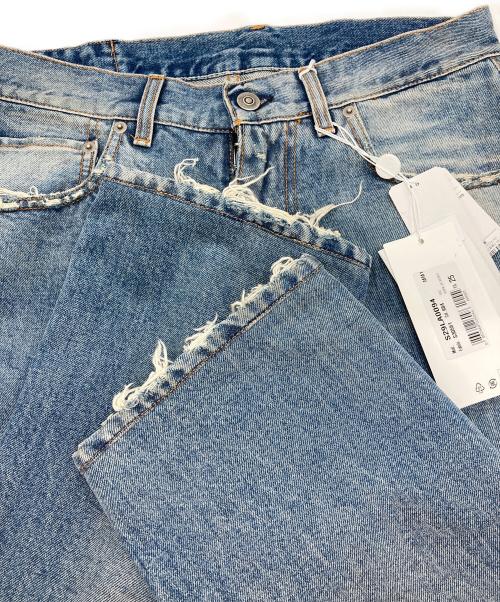 Maison Margiela（メゾンマルジェラ）Maison Margiela (メゾンマルジェラ) ライトウォッシュストレートレッグデニムパンツ インディゴ サイズ:25 未使用品の古着・服飾アイテム