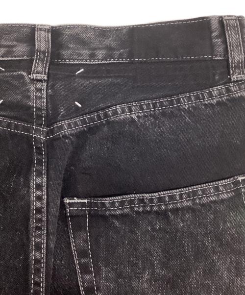 Maison Margiela（メゾンマルジェラ）Maison Margiela (メゾンマルジェラ) ペイント加工ウォッシュデニムパンツ ブラック サイズ:76cm (W30) 未使用品の古着・服飾アイテム
