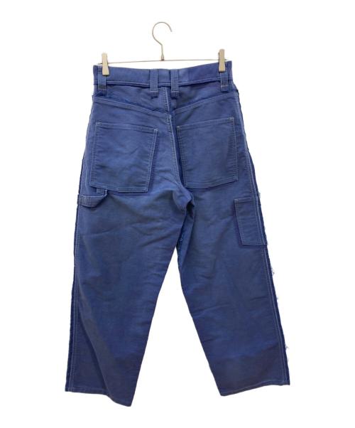 Maison Margiela（メゾンマルジェラ）Maison Margiela (メゾンマルジェラ) インサイドアウトモールスキンパンツ ブルー サイズ:71（W28）の古着・服飾アイテム