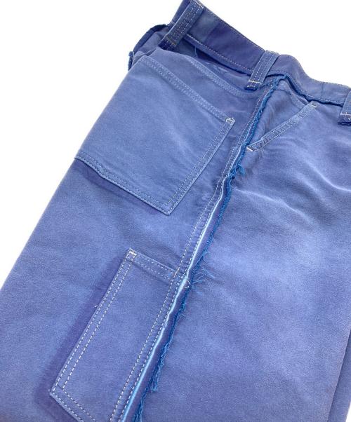 Maison Margiela（メゾンマルジェラ）Maison Margiela (メゾンマルジェラ) インサイドアウトモールスキンパンツ ブルー サイズ:71（W28）の古着・服飾アイテム