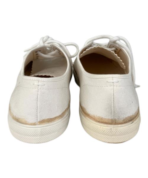 Maison Margiela（メゾンマルジェラ）Maison Margiela (メゾンマルジェラ) REPLICAキャンバススニーカー ナチュラル サイズ:42の古着・服飾アイテム