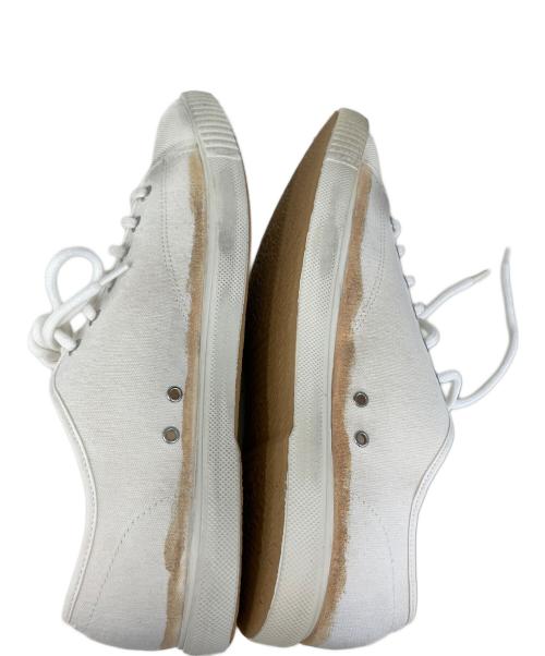 Maison Margiela（メゾンマルジェラ）Maison Margiela (メゾンマルジェラ) REPLICAキャンバススニーカー ナチュラル サイズ:42の古着・服飾アイテム