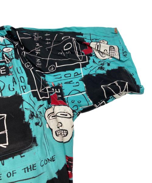 WACKO MARIA（ワコマリア）WACKO MARIA (ワコマリア) Jean-Michel Basquiat (ジャン ミシェル バスキア) HAWAIIAN SHIRT ブルー サイズ:Lの古着・服飾アイテム